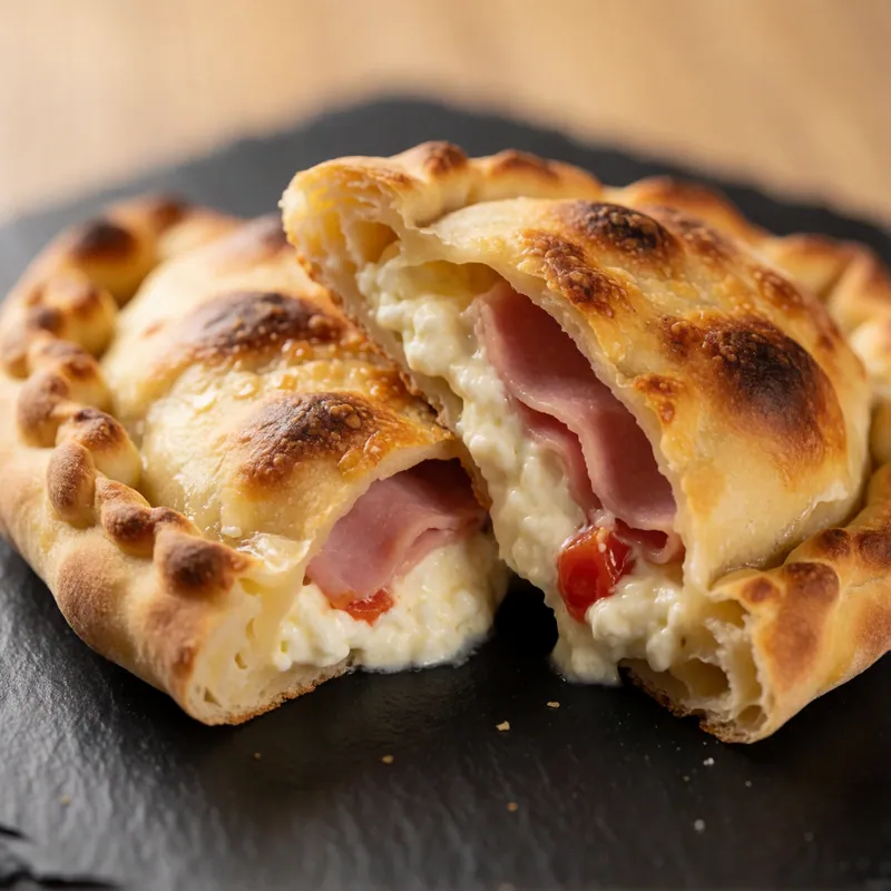 Calzone at Woodside Pizza, Woodside NY