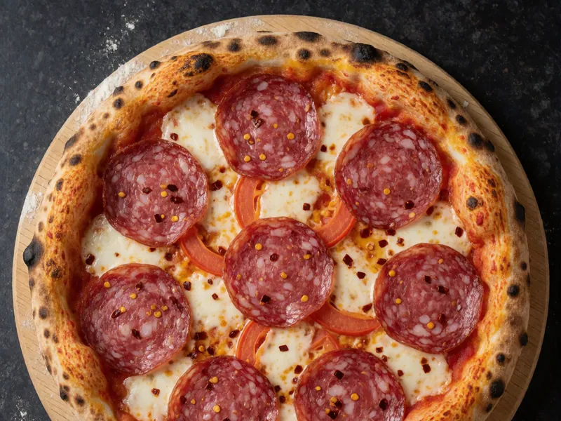 Diavola at Woodside Pizza in Woodside, New York