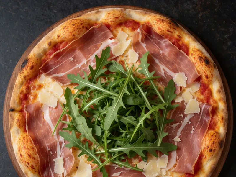 Prosciutto & Arugula at Woodside Pizza in Woodside, New York