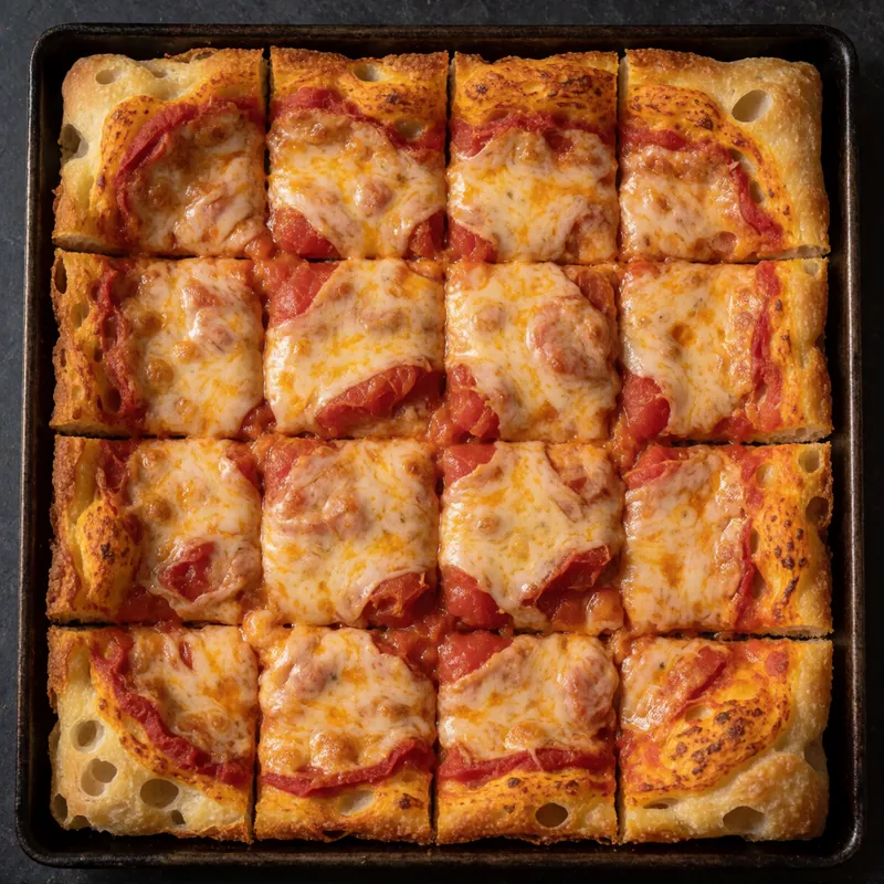 Sicilian Square Pizza at Woodside Pizza, Woodside NY
