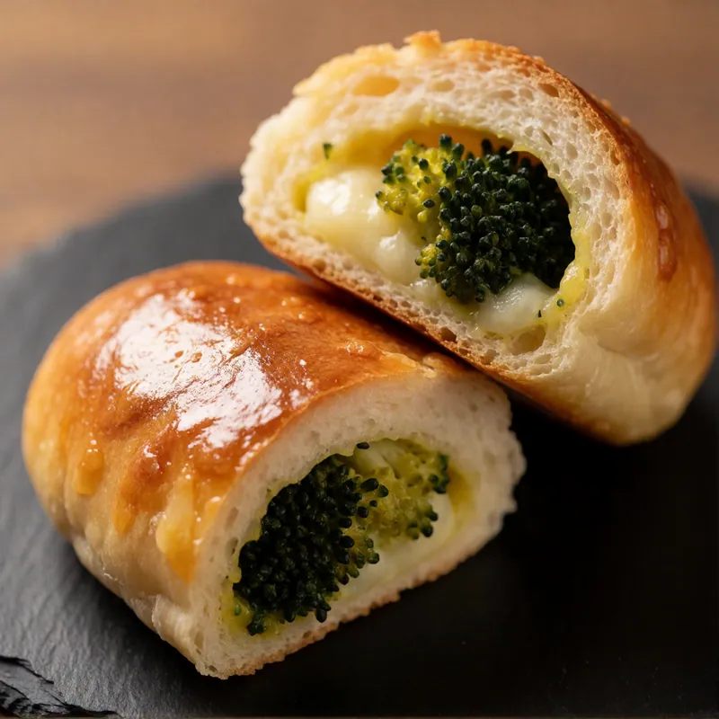 Broccoli & Garlic Roll at Woodside Pizza, Woodside NY