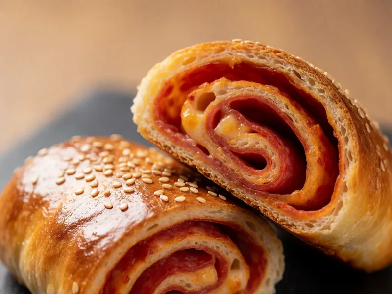 Pepperoni Roll at Woodside Pizza in Woodside, New York