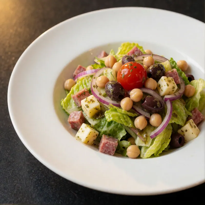 Salads at Woodside Pizza, Woodside NY